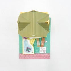 Polly Pocket "Le chalet d'été", version au toit beige, 1993