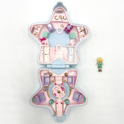 Polly Pocket "Fashion star",  étoile bleu pâle, 1992