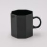 Lot de 4 tasses noires "Octime"  années 80