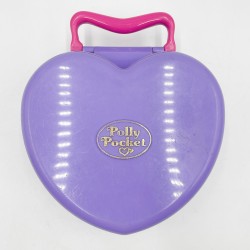 Polly Pocket "La merveilleuse fête de mariage de Polly", gros boitier coeur violet