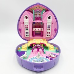 Polly Pocket "La merveilleuse fête de mariage de Polly", gros boitier coeur violet