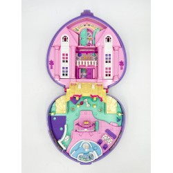 Polly Pocket "La merveilleuse fête de mariage de Polly", gros boitier coeur violet