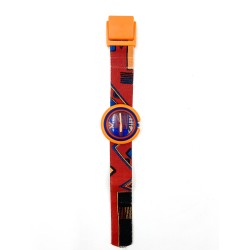 Montre Pop Swatch motif géométrique années 90