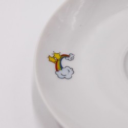 Bol double anses et sa coupelle "Groscopain" Bisounours - 1986