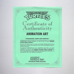 Celluloïd / Animation Cel - Tortues Ninja - Leonardo / TMNT - 1985