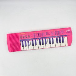 Clavier synthetiseur Bontempi rose Barbie vintage années 90