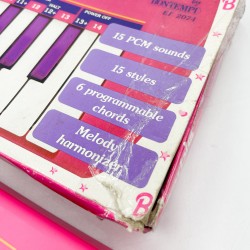 Clavier synthetiseur Bontempi rose Barbie vintage années 90