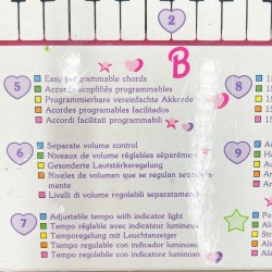 Clavier synthetiseur Bontempi rose Barbie vintage années 90