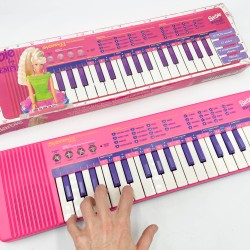 Clavier synthetiseur Bontempi rose Barbie vintage années 90
