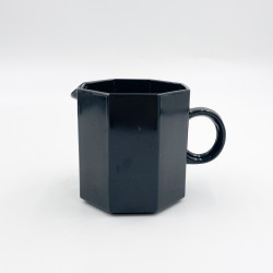 Ensemble de 6 Tasses et soucoupes à café octogonale noir et blanc "Octime" - Arcoroc