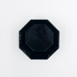 Ensemble de 6 Tasses et soucoupes à café octogonale noir et blanc "Octime" - Arcoroc