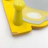 Miroir jaune "chien" jaune, années 80-Décoration-1982 Le Shop 