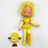 Poupée "Capucine" de Rainbow Brite et son lutin en loose, 1983