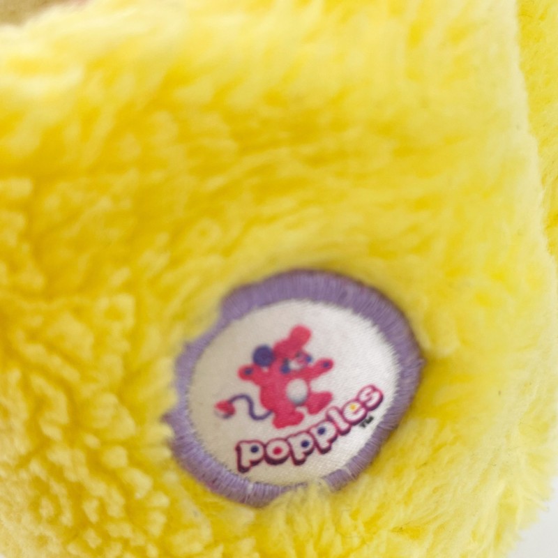 Peluche Popples jaune "Potato Chips" années 80