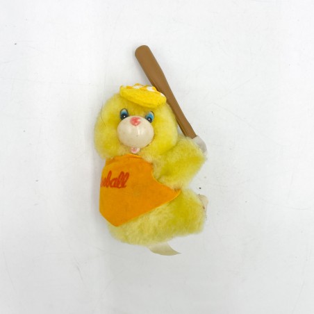 Peluche pince Ourson jaune années 80-Peluches-1982 Le Shop 