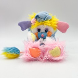Popples dormeur Polochon avec bonnet de nuit  années 80