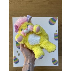 Peluche Popples jaune "Potato Chips" années 80