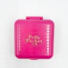 Polly Pocket "Le monde de Polly",  boitier carré fushia, 1989-Figurines-1982 Le Shop 