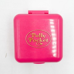 Polly Pocket "Surprise à l'heure de la fête" boitier carré fushia, 1989