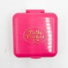 Polly Pocket "Surprise à l'heure de la fête" boitier carré fushia, 1989-Figurines-1982 Le Shop 