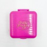 Polly Pocket "Le monde sauvage du zoo", boitier carré fushia, 1989-Figurines-1982 Le Shop 