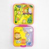 Polly Pocket "Le monde sauvage du zoo", boitier carré fushia, 1989-Figurines-1982 Le Shop 