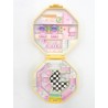 Polly Pocket "Le salon de coiffure de Polly" boitier hexagonal jaune pâle, 1990-Figurines-1982 Le Shop 