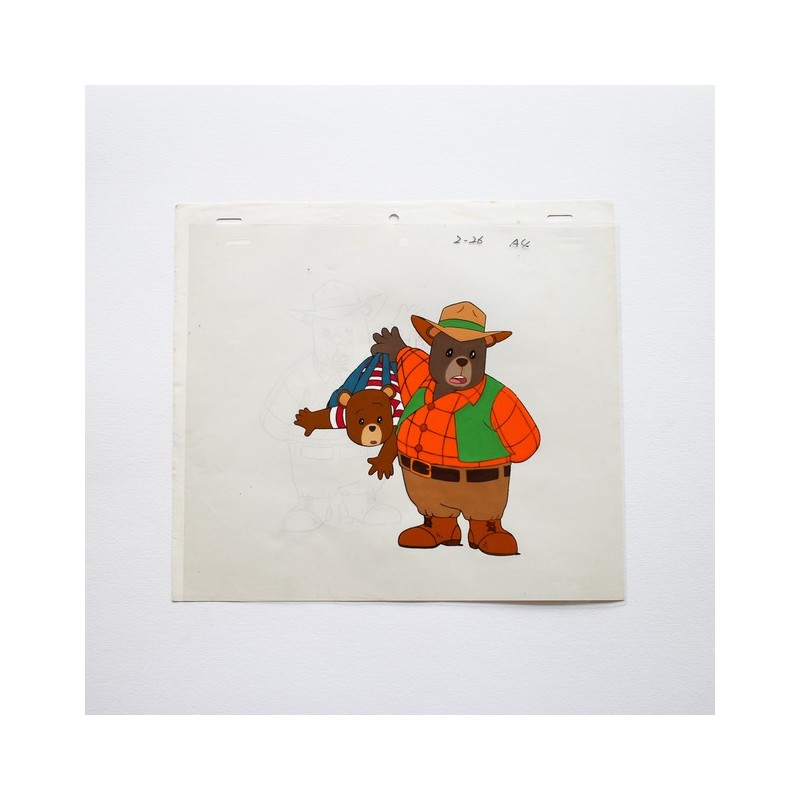 Celluloïd / Animation Cel - Les Petits Malins/ Maple Town- Papa Ours et Bobby