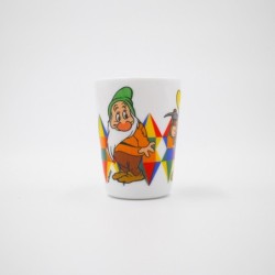 Gobelet en verre trempé Blanche Neige et  les 7 nains (modèle 2)
