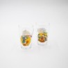 Deux verres vintage  Riri Fifi, Loulou et Donald golfeurs