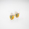Deux verres vintage  Riri Fifi, Loulou et Donald golfeurs