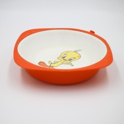 Assiette à bouillie "Titi "vintage en mélaminé